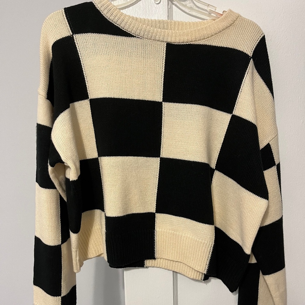 Checkered sweater